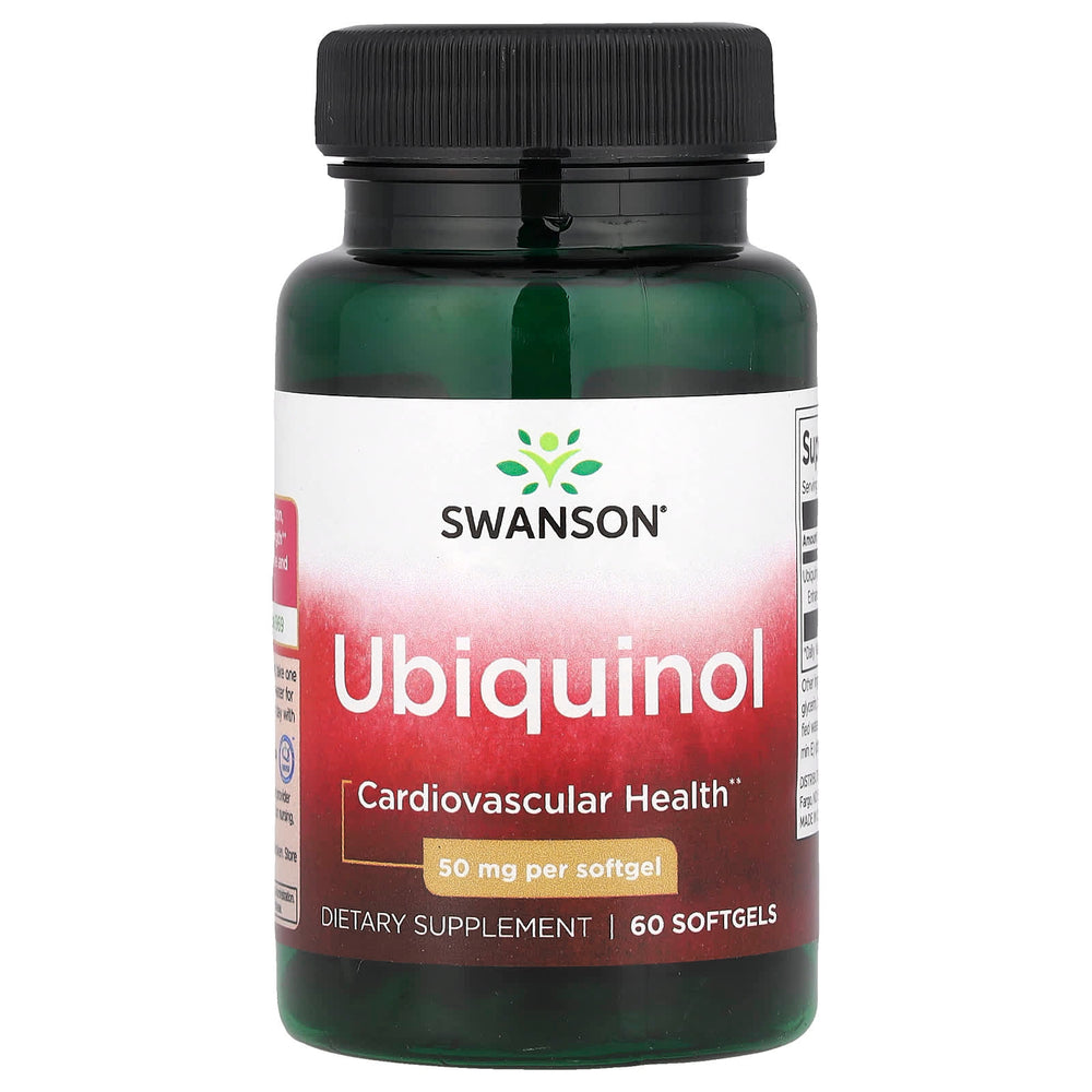 Ubiquinol – Aktiv CoQ10 50 mg baksida näringsfakta