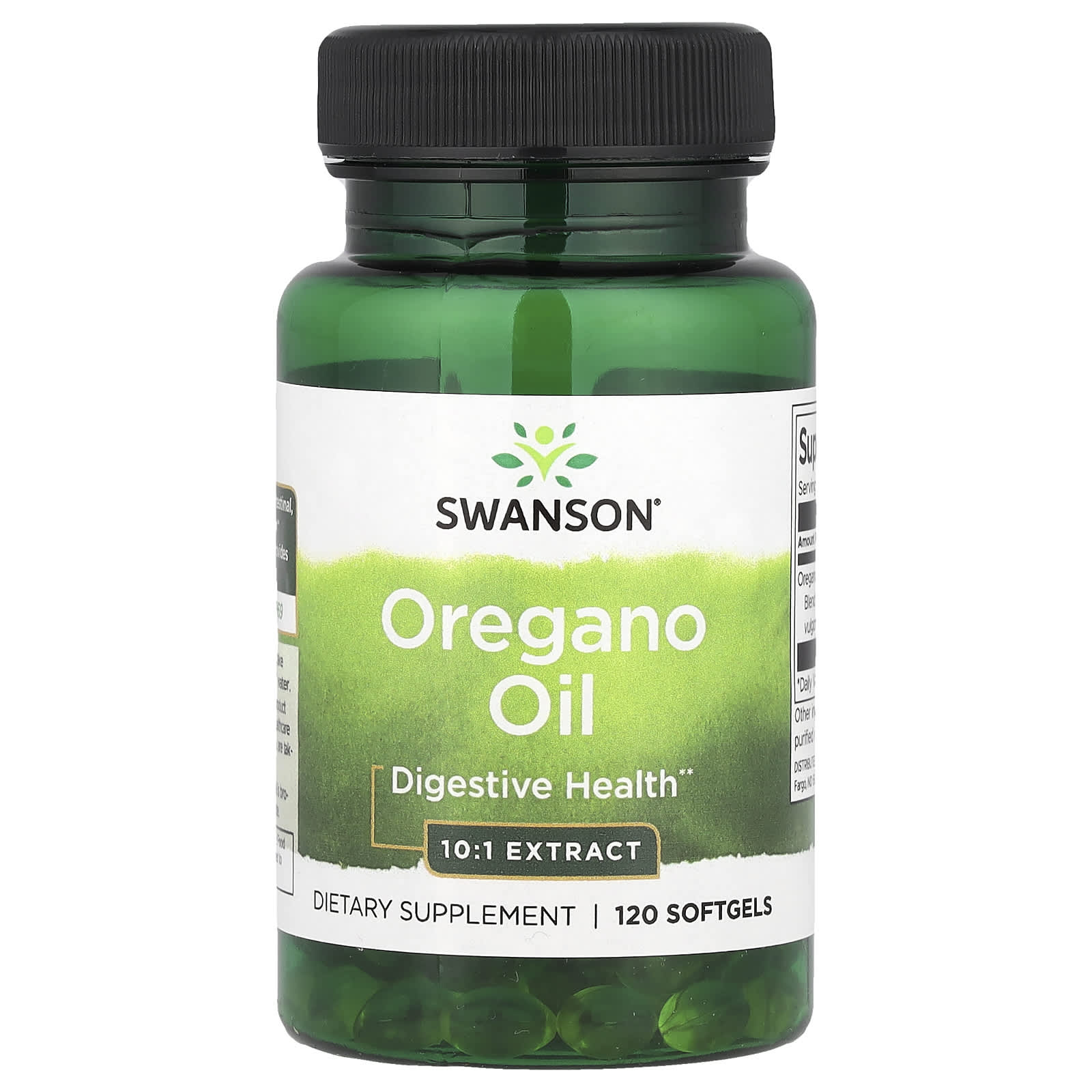 Swanson Oregano Oil baksida näringsfakta