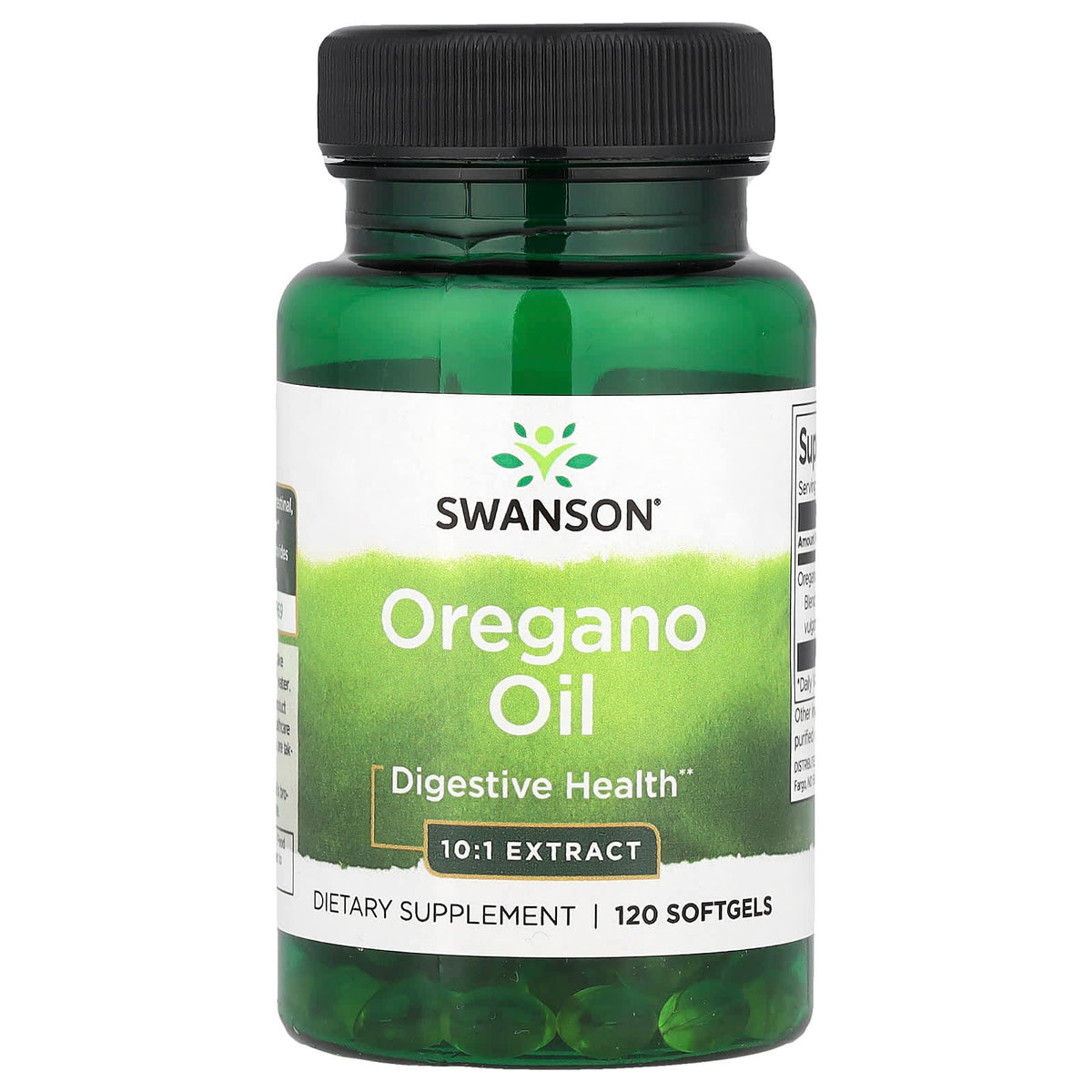 Swanson Oregano Oil baksida näringsfakta