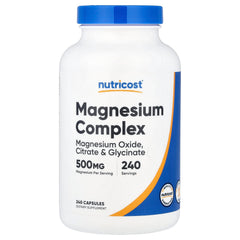 Nutricost Magnesium Complex baksida näringsfakta