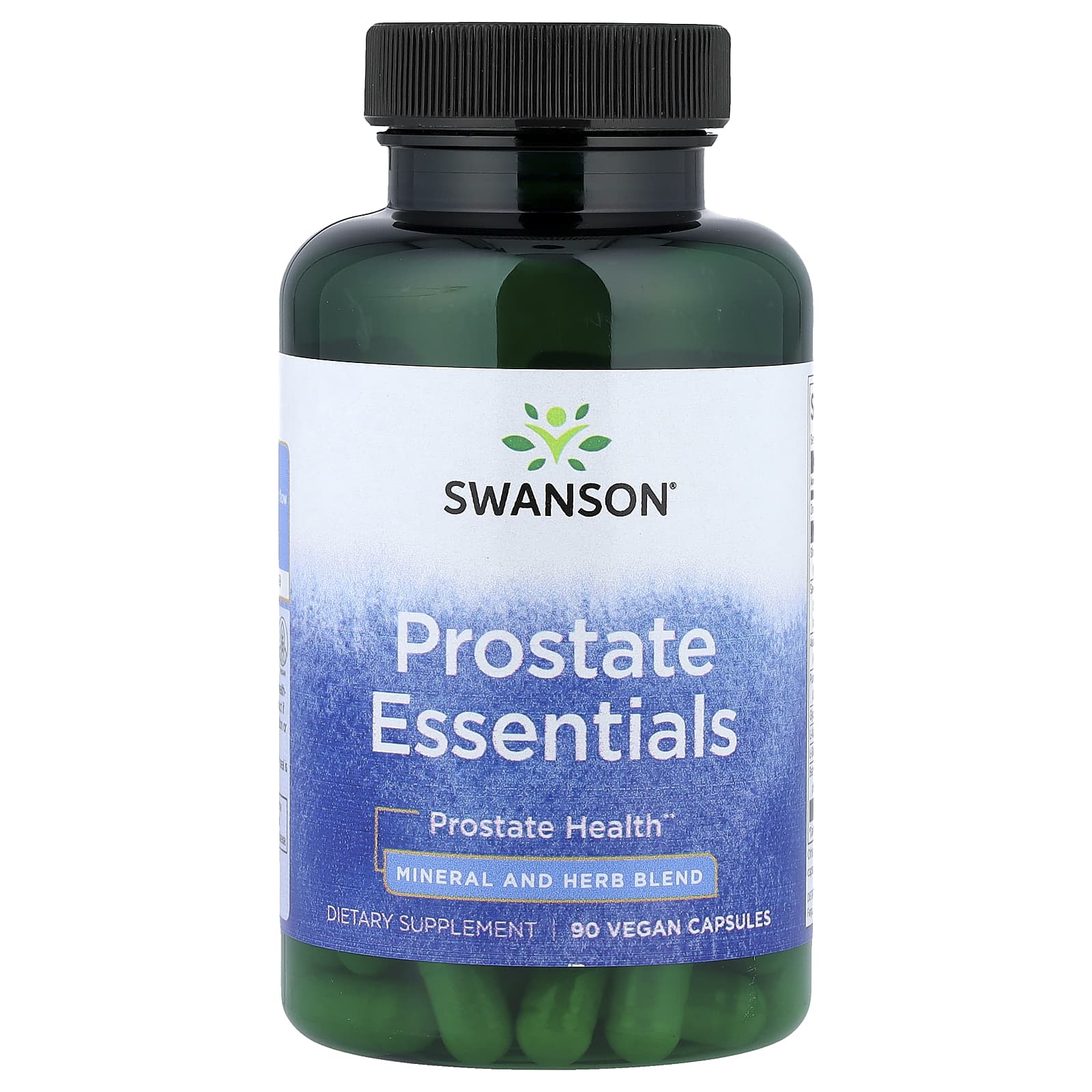 Prostate Essentials baksida med näringsfakta