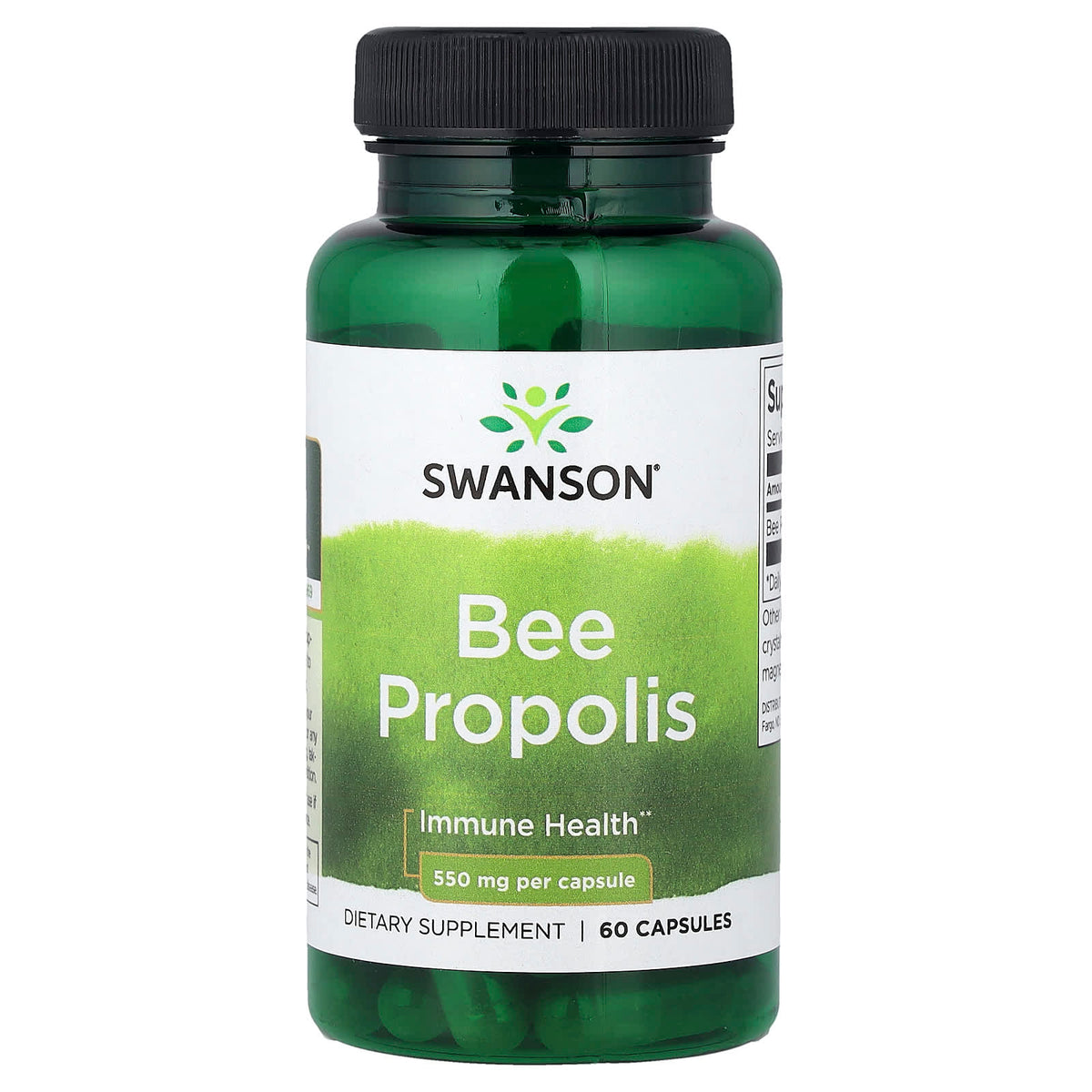 Swanson Bee Propolis 60 kapslar framsida