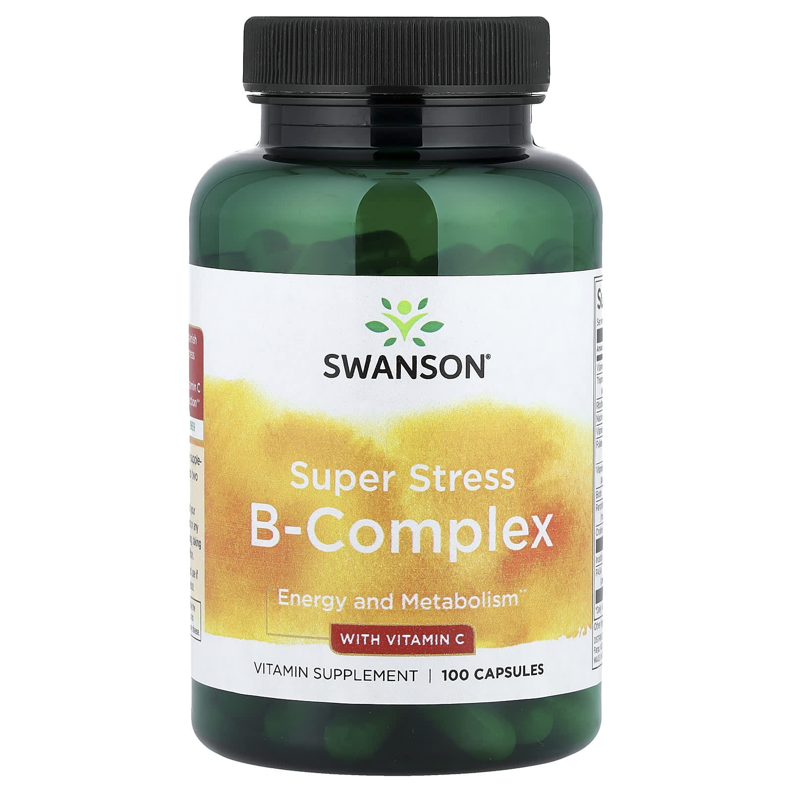 Swanson - Super Stress B-Kompleks Med Vitamin C