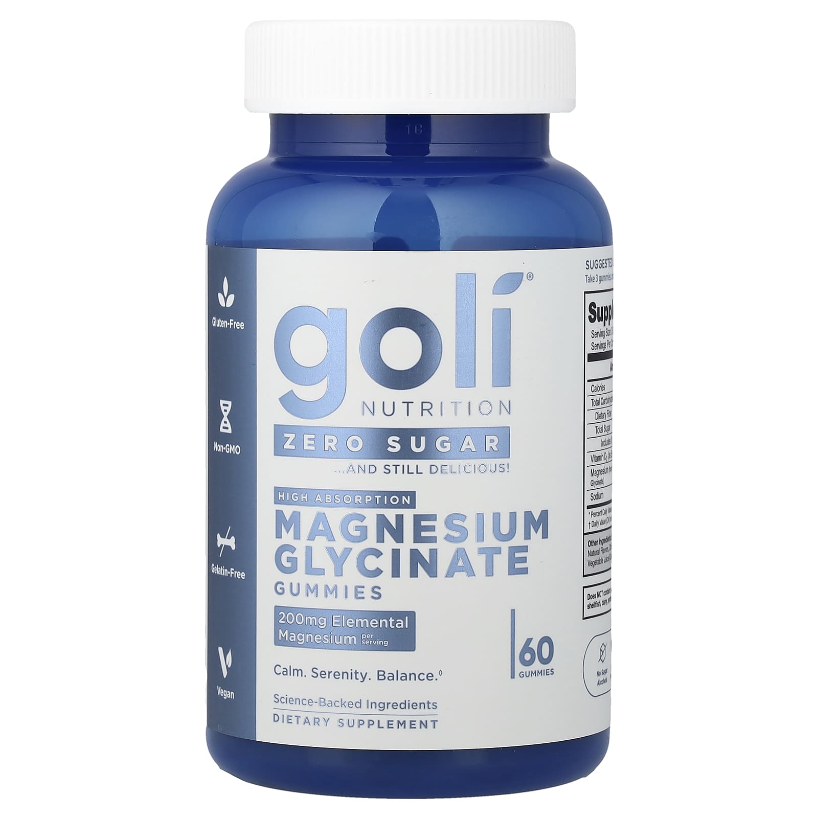 Magnesium Gummies Sockerfri framsida