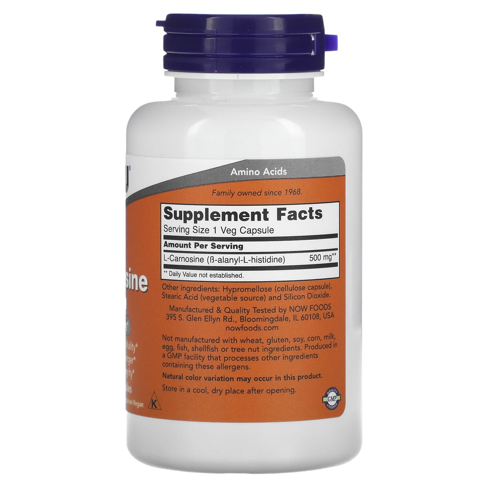 NOW Foods - L-Carnosine - 500mg