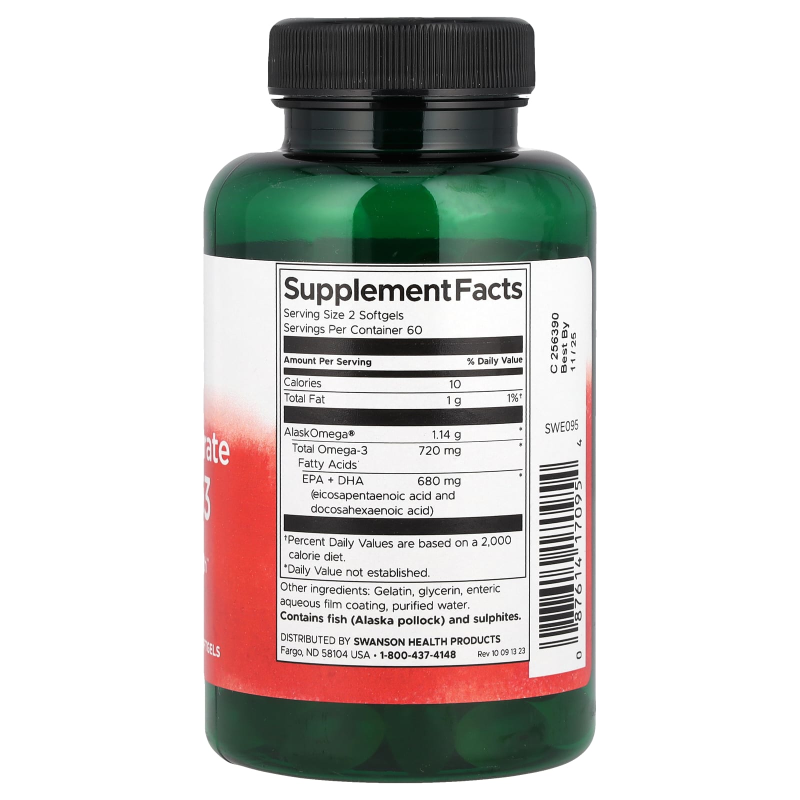 High Concentrate Omega-3 ingredienser & etikett