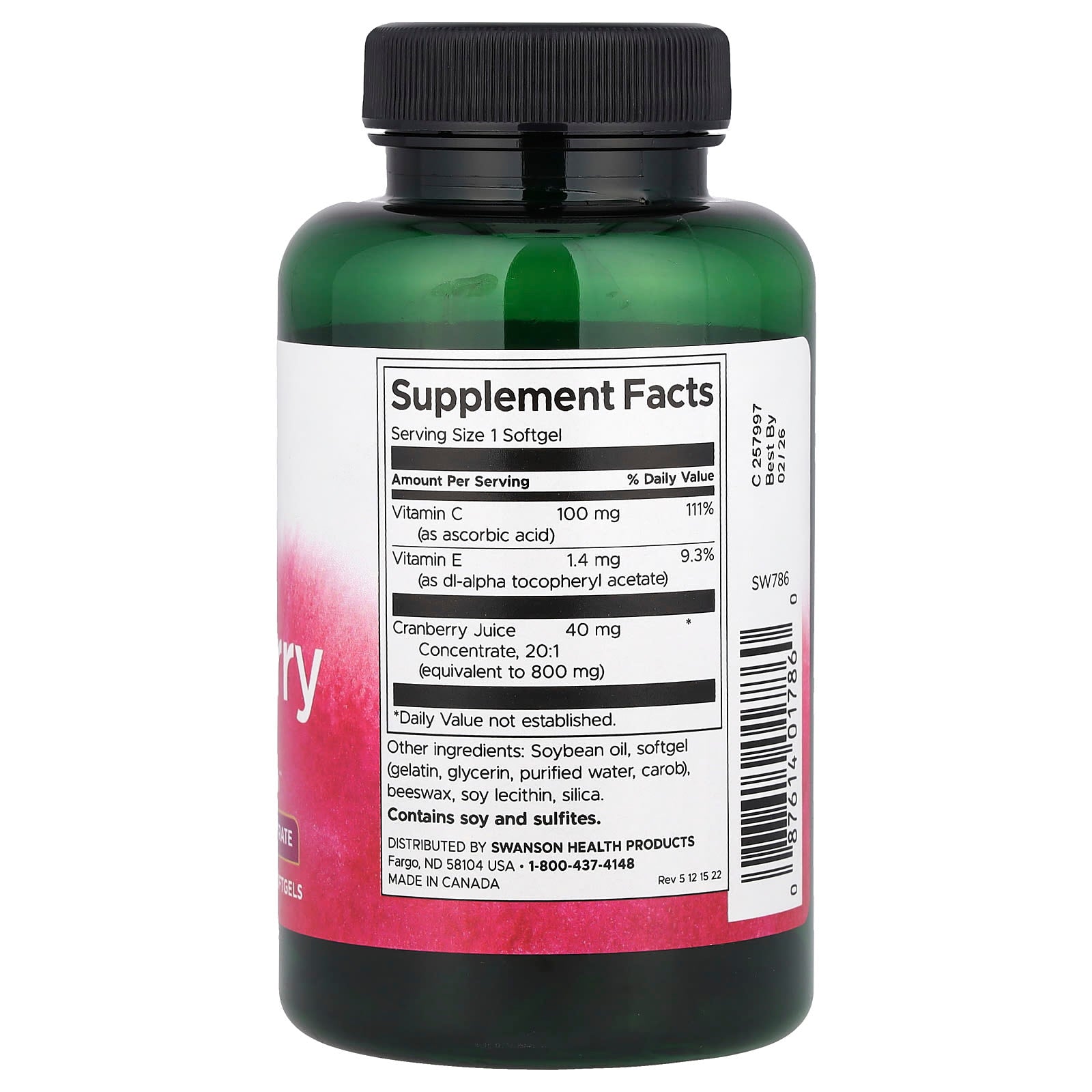 Swanson - Cranberry 20:1 Concentrate - Urinary Tract Health