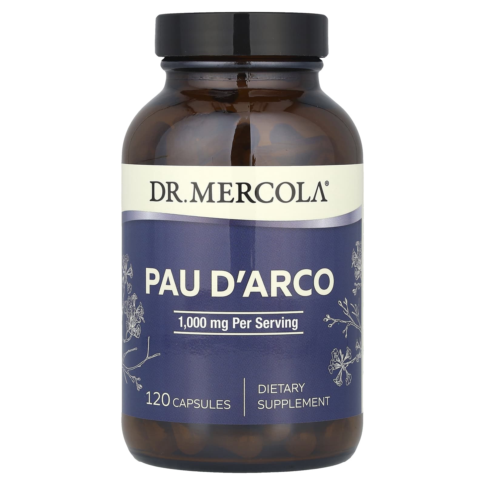 Dr. Mercola Pau D'Arco 120 kapslar framsida