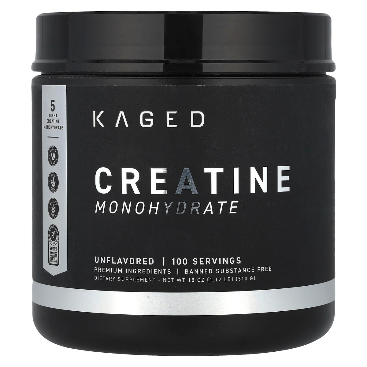 Kaged Muscle Creatine Monohydrate baksida