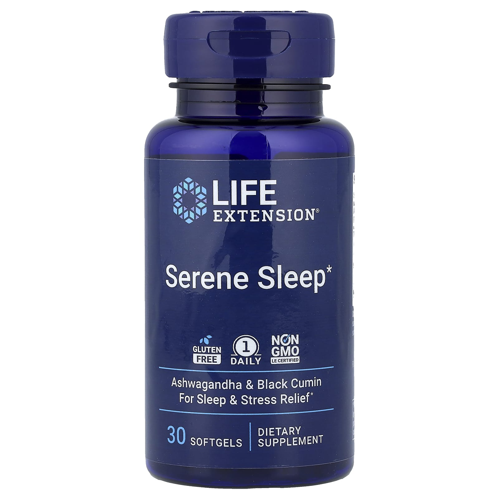 Serene Sleep baksida med näringsfakta