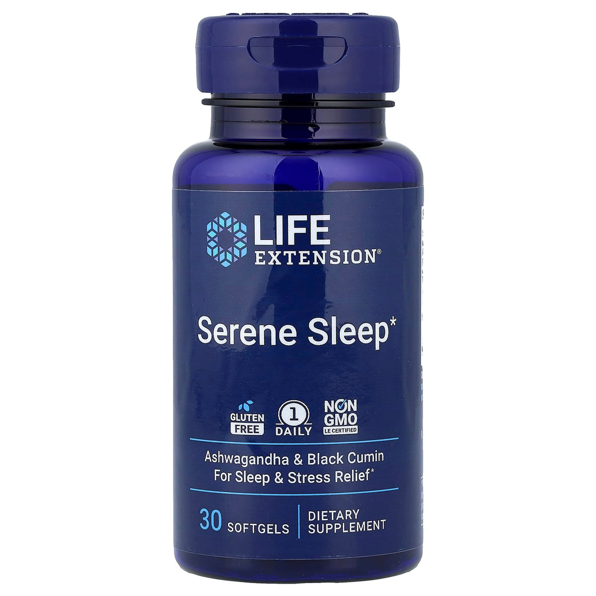 Serene Sleep baksida med näringsfakta