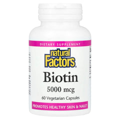 Biotin 5000 mcg – 60 kapslar baksida