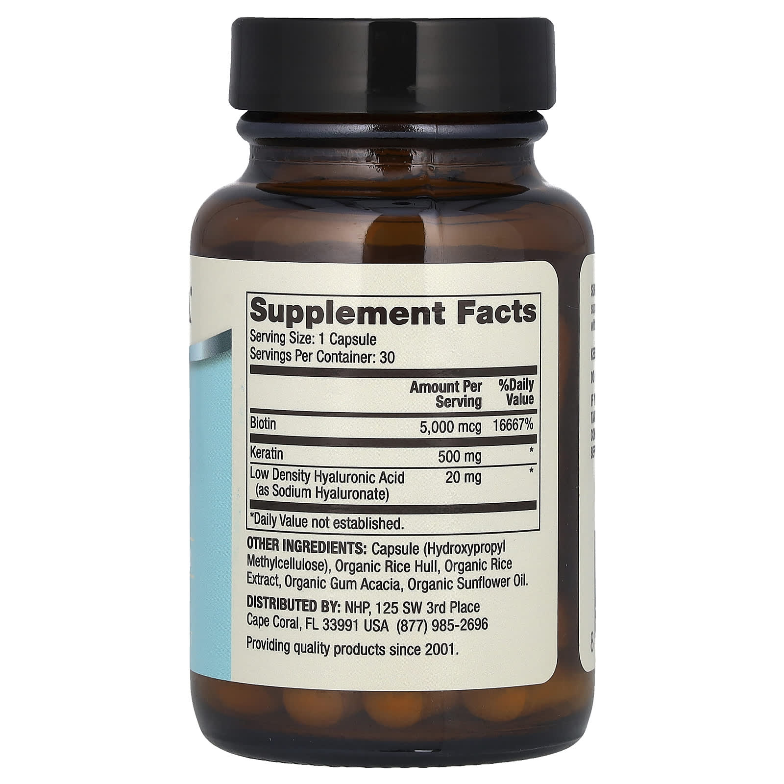 Hair, Skin and Nails ingredienser & etikett