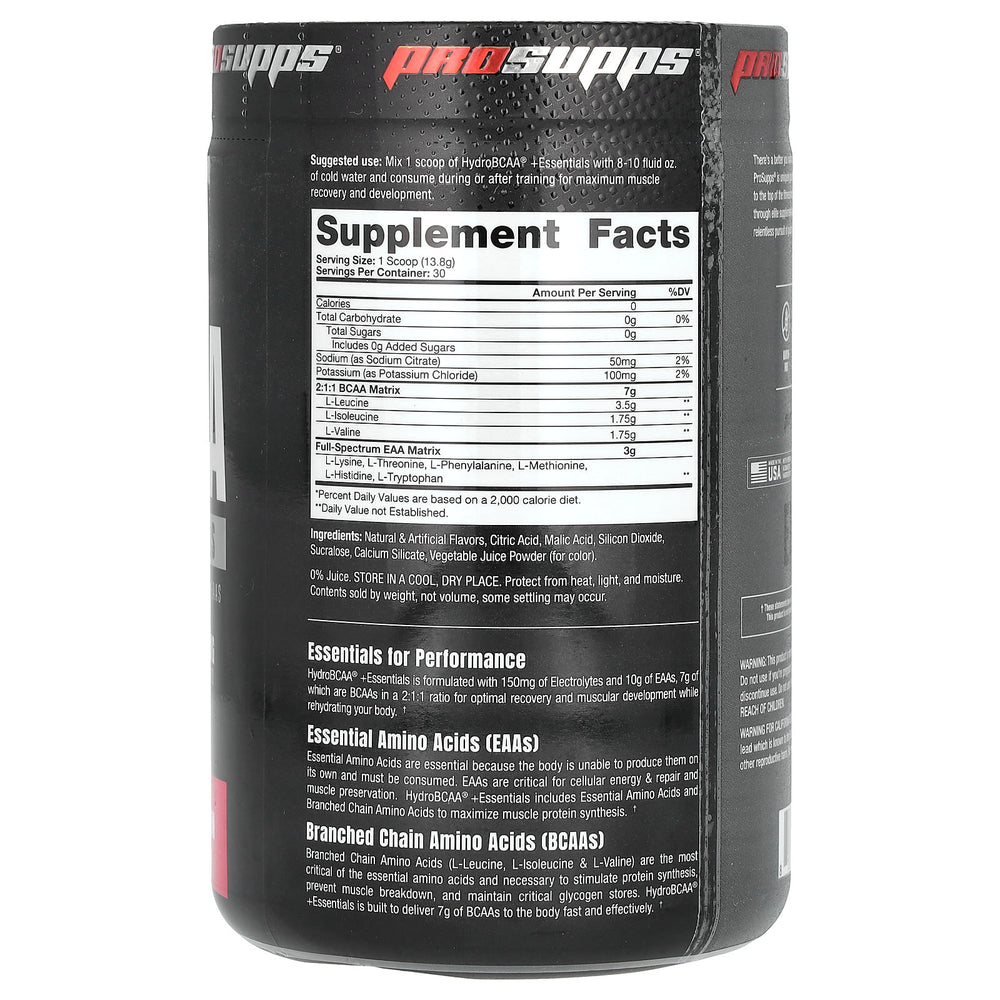 Prosupps Hydro BCAA + Essentials dosering & användning
