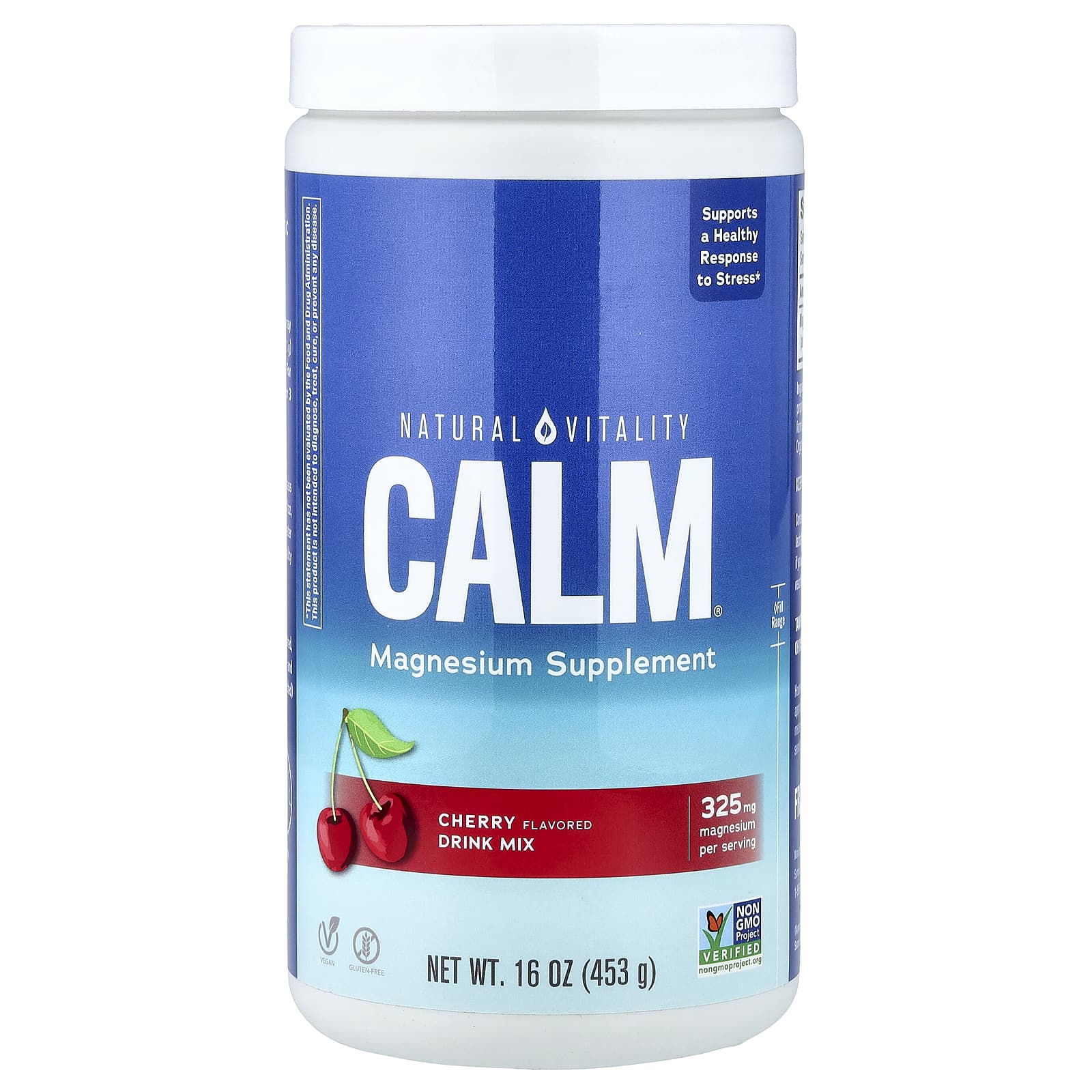 Natural Vitality Cherry baksida näringsfakta