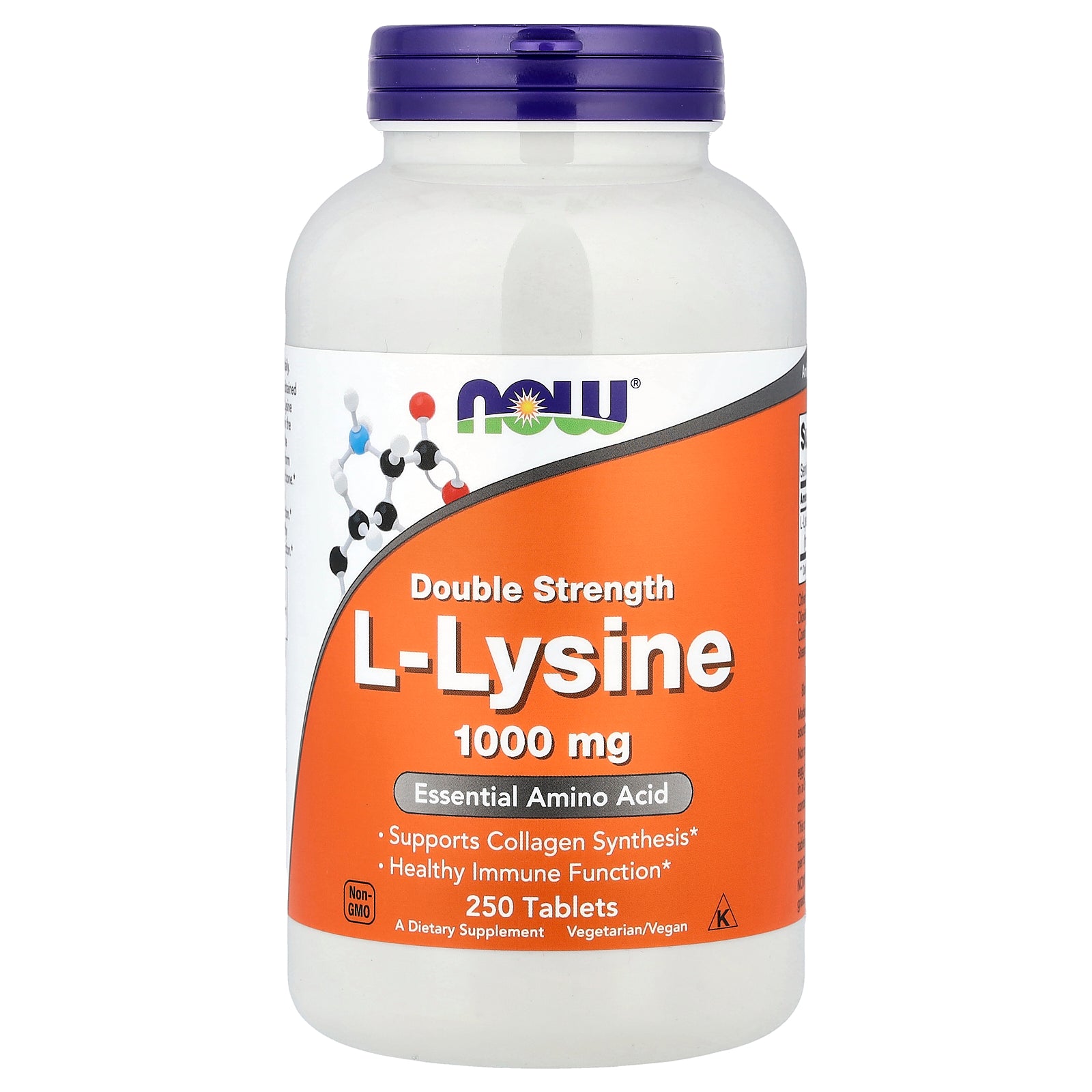 NOW Foods L-Lysine 1000mg lagringsinstruktioner