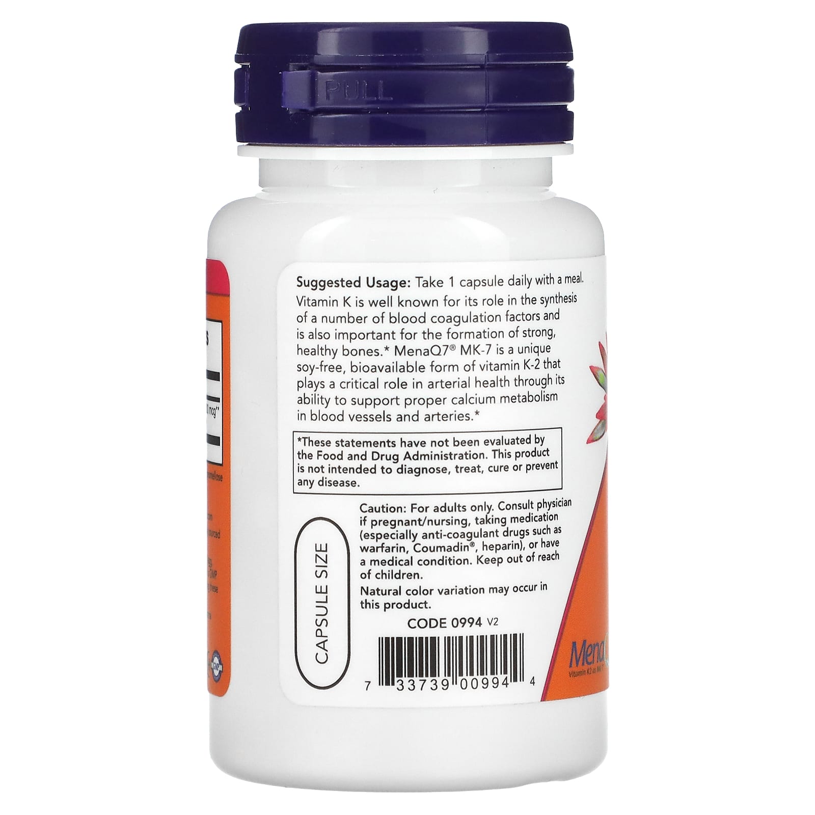 NOW Foods - MK-7 Vitamin K-2