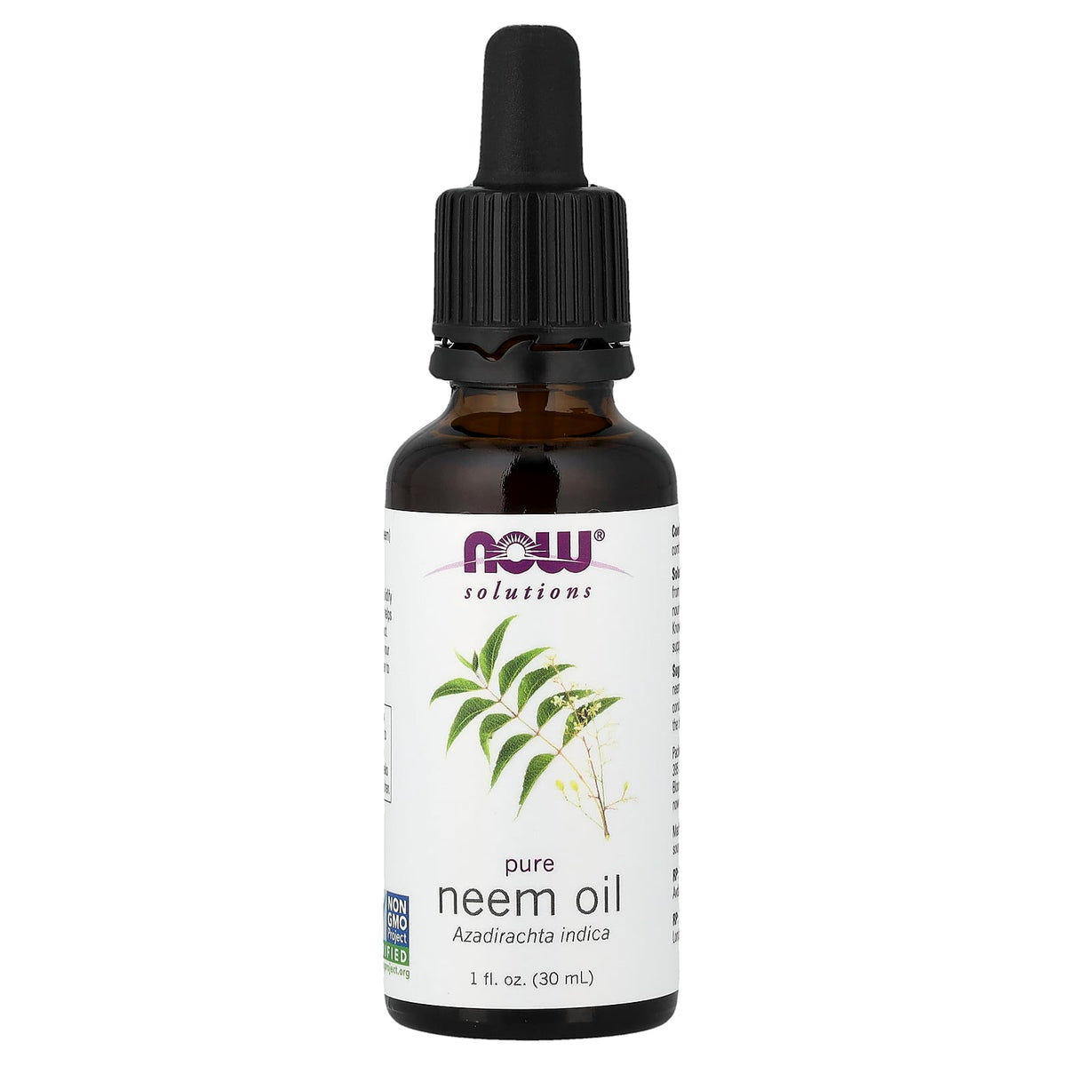 Neem Oil – 100% Ren baksida etikett