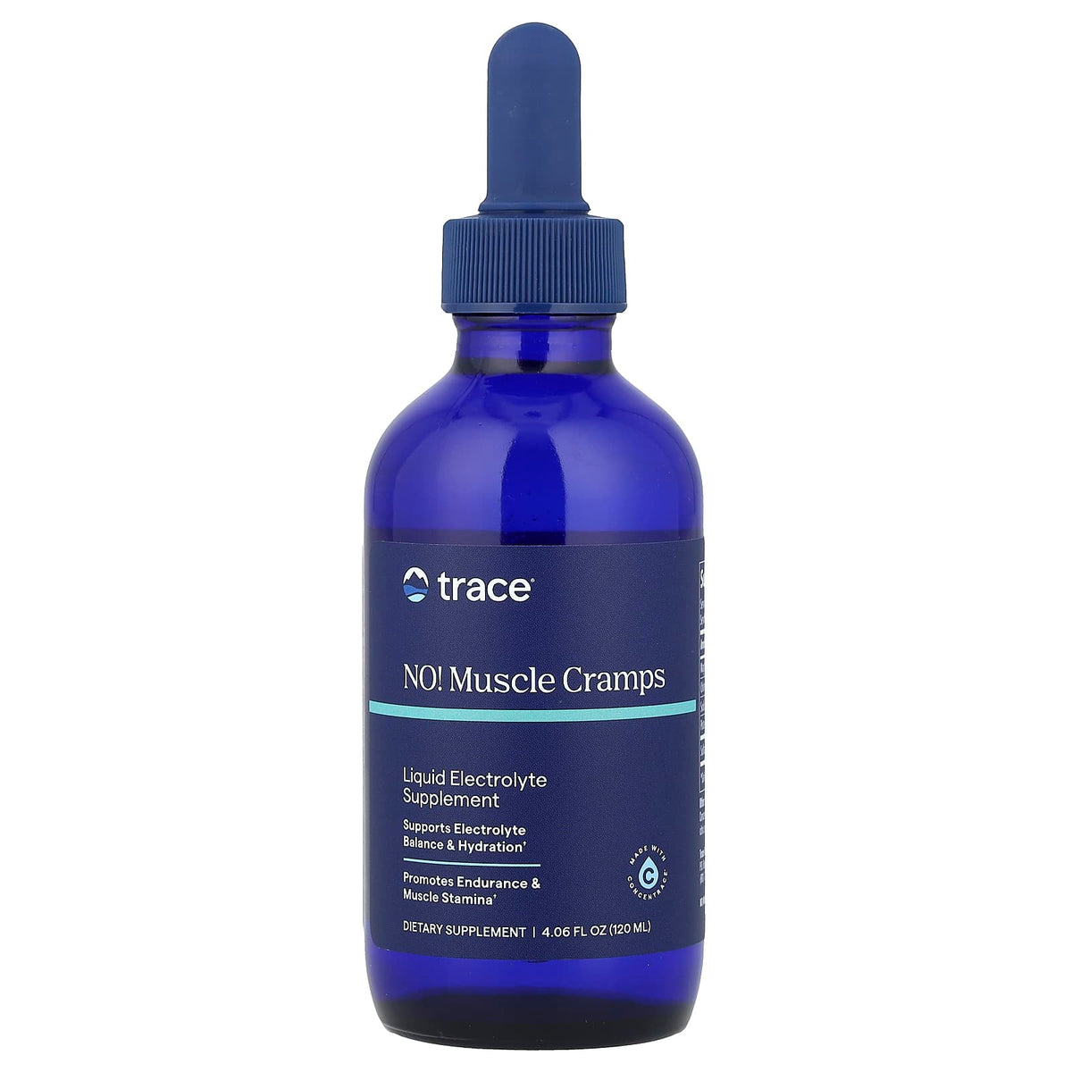 Trace Minerals - No! Muscle Cramps 120ml framsida