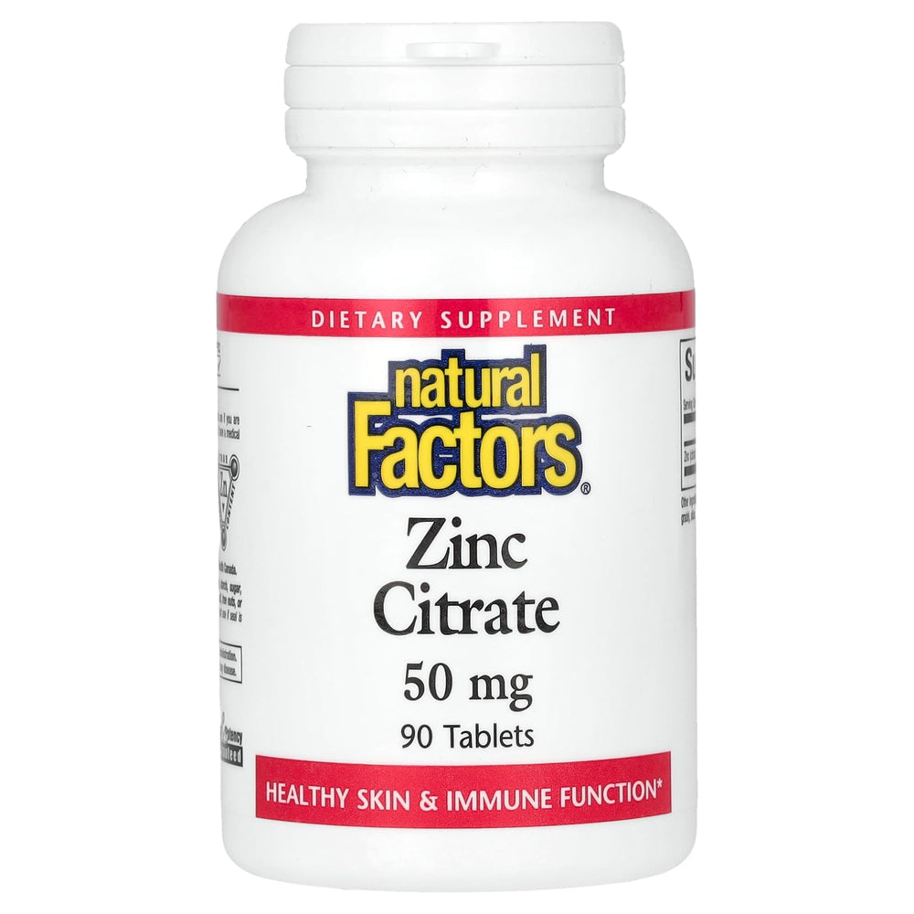 Natural Factors Zinc Citrate öppen burk