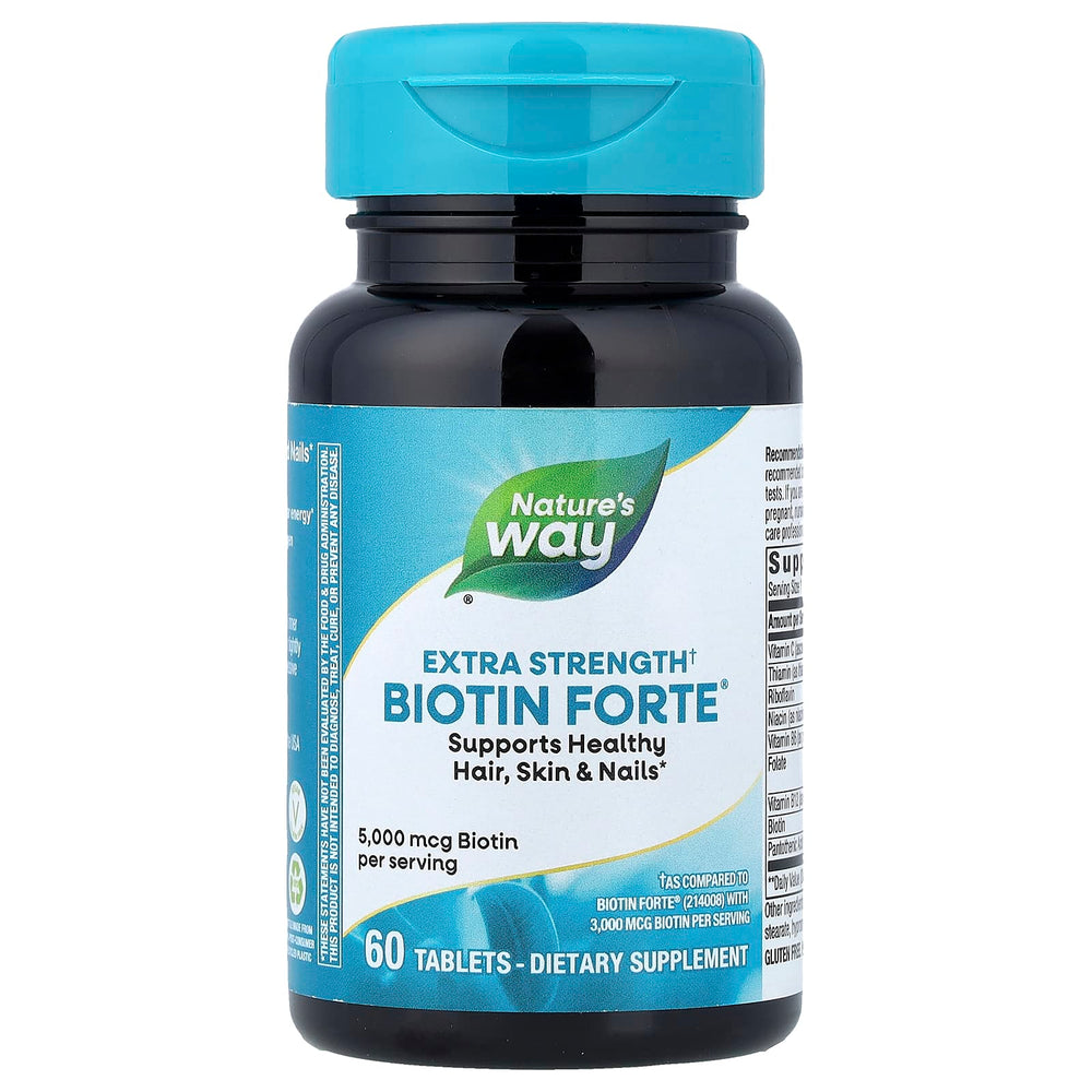 Biotin Forte baksida med näringsfakta