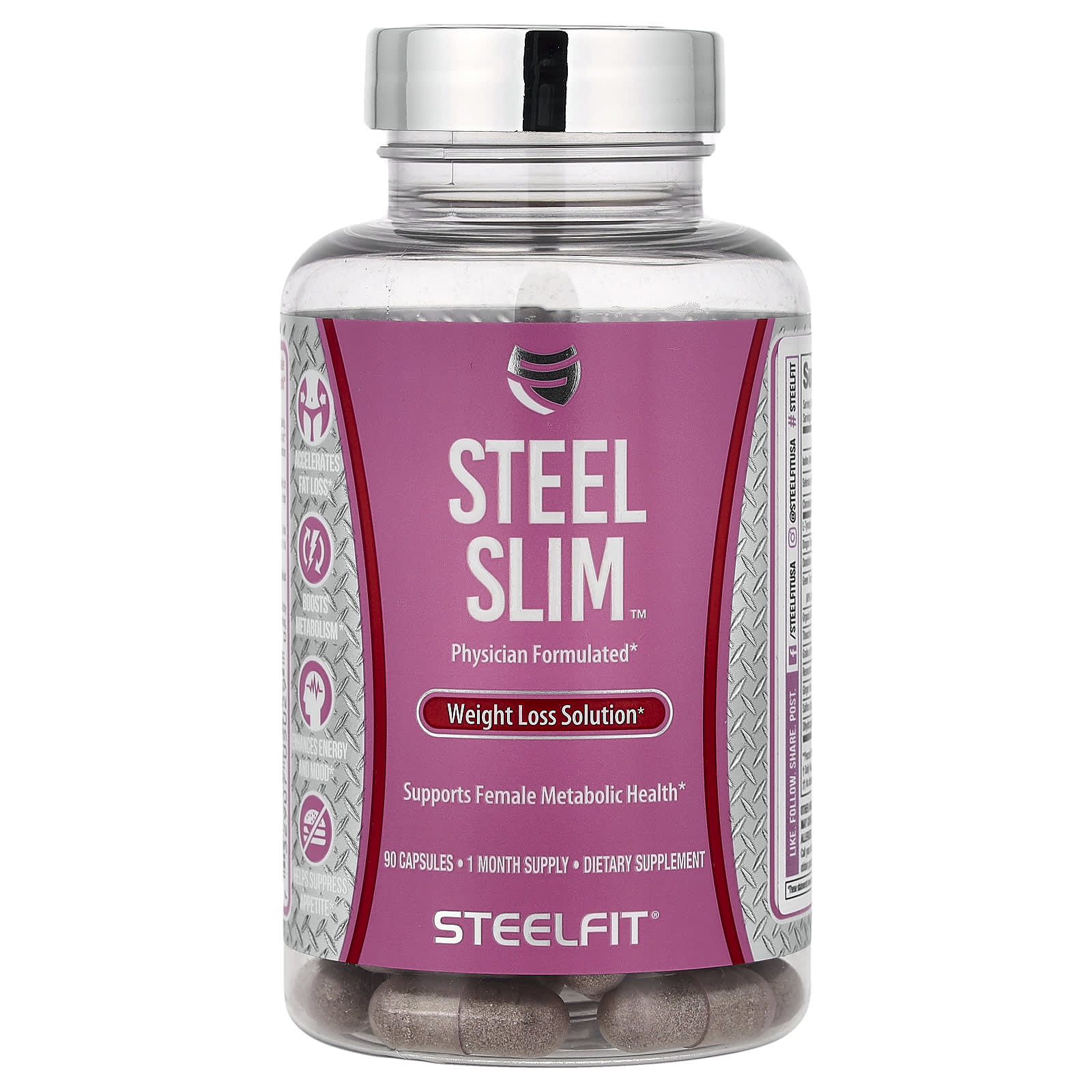 SteelFit - Steel Slim - 90 kapselia