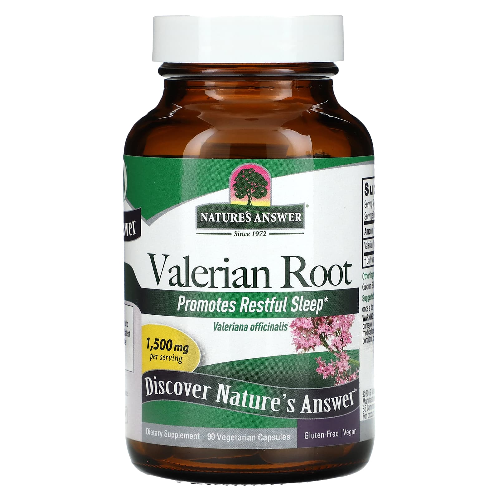 Nature's Answer Valerian Root certifieringsmärken