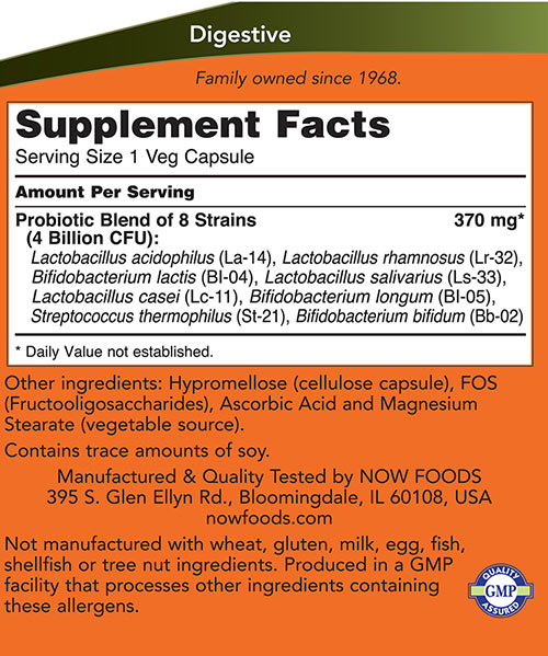 Now Foods - Gr8-Dophilus - 60 Vcaps