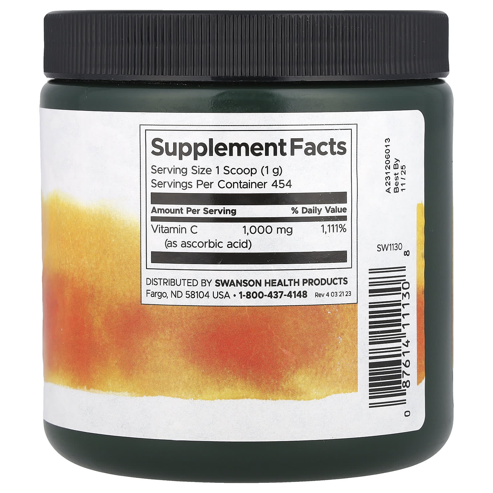 Swanson - Buffered Sodium Ascorbate Vitamin C Powder - 120g