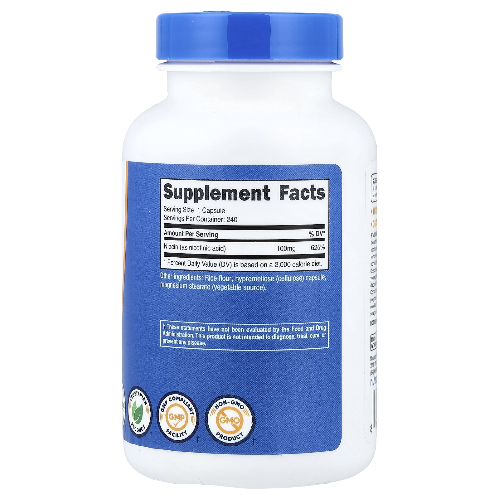 Nutricost - Niacin - 240 Kapsler
