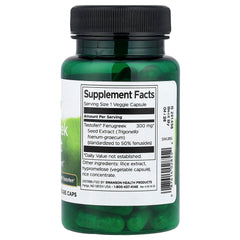 Swanson Fenugreek Extract baksida näringsfakta