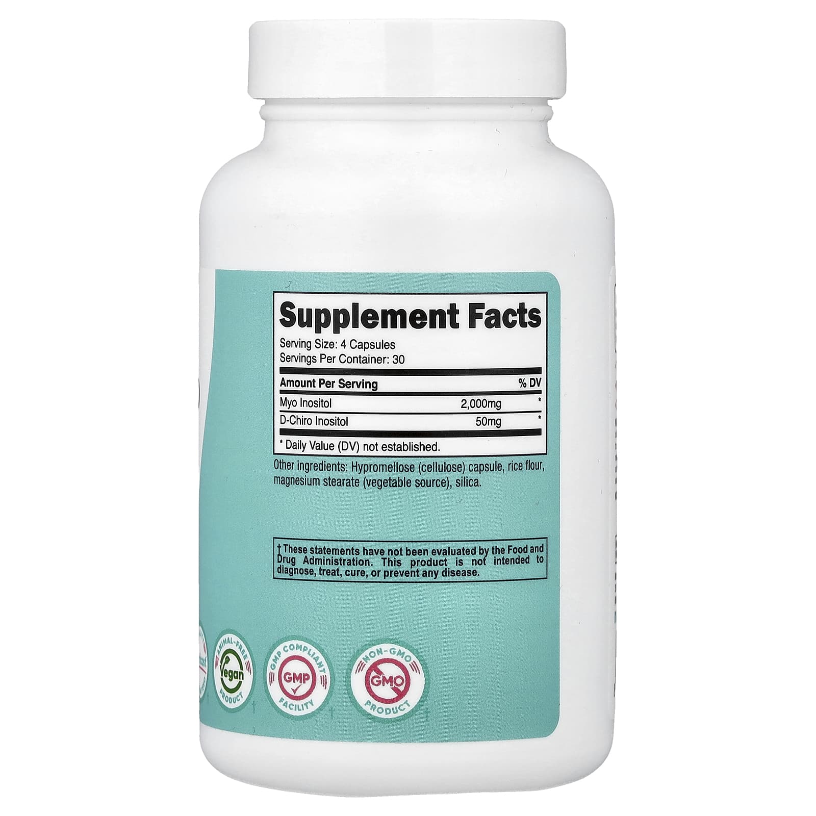 Nutricost Myo & D-Chiro Inositol näringsfakta