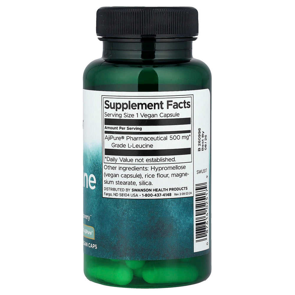 Swanson L-Leucine näringsfakta och ingredienser