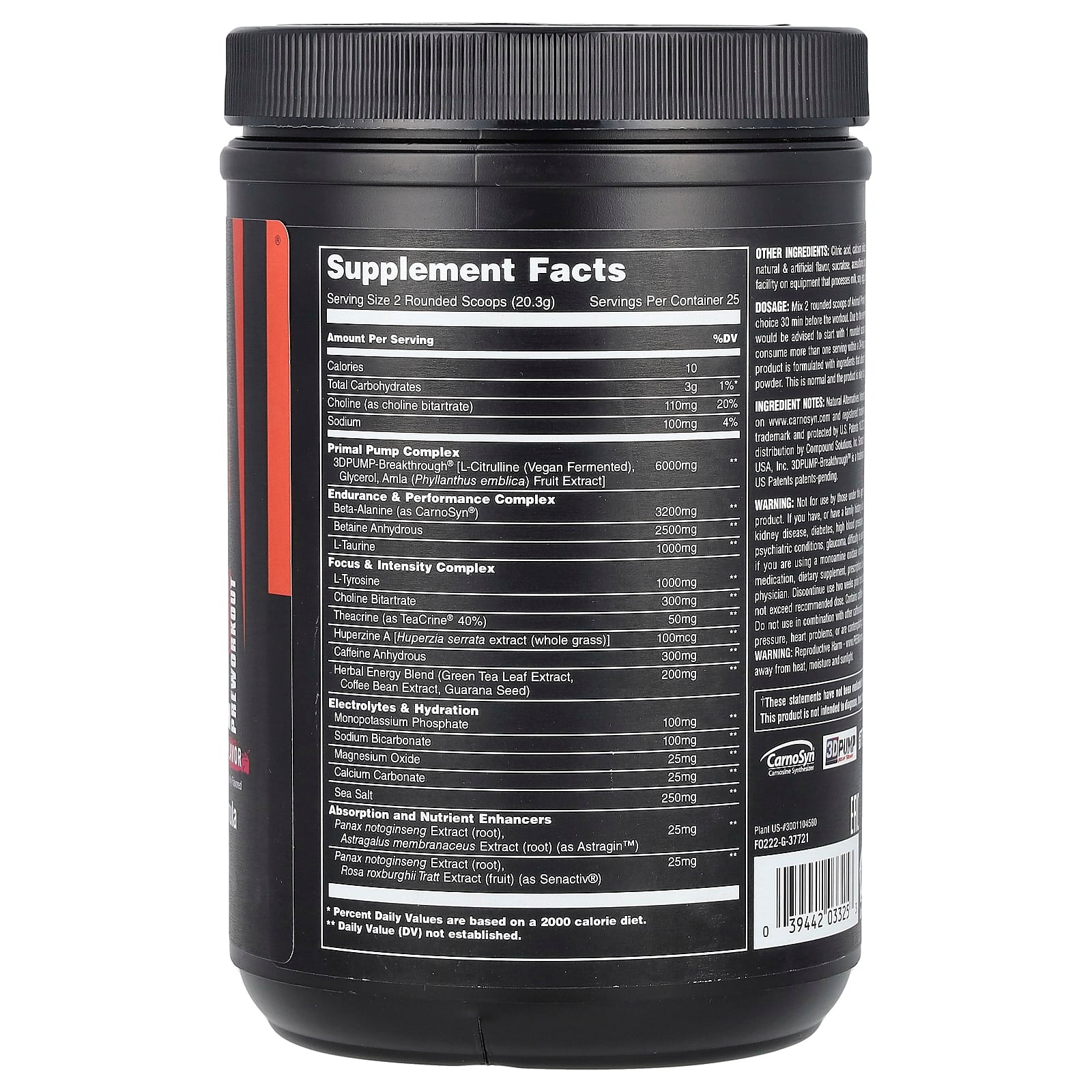 Universal Nutrition - Jordbær Vandmelon - 507,5g