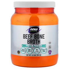 NOW Foods Beef Bone Broth Powder baksida