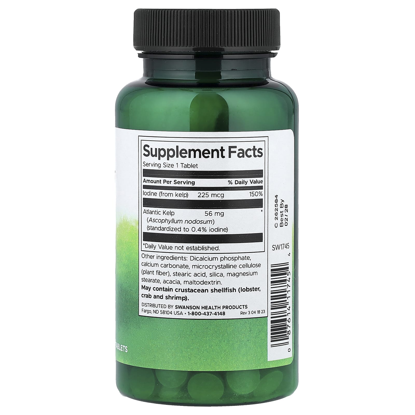 Swanson - Kelp (Thyroid Support - Iodine Source) - 250 Tabs