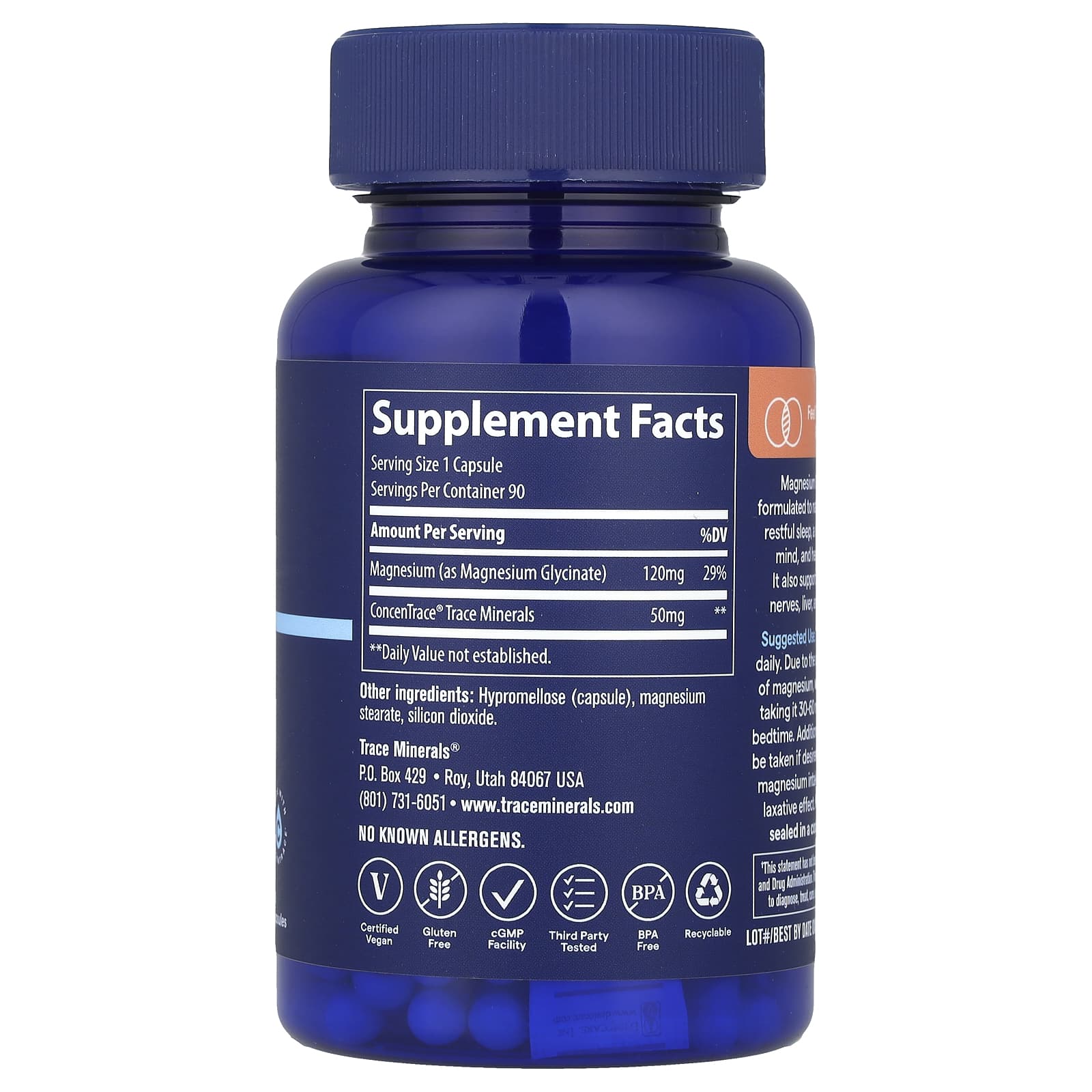 Trace Minerals - Magnesium Glycinaatti Jauhe