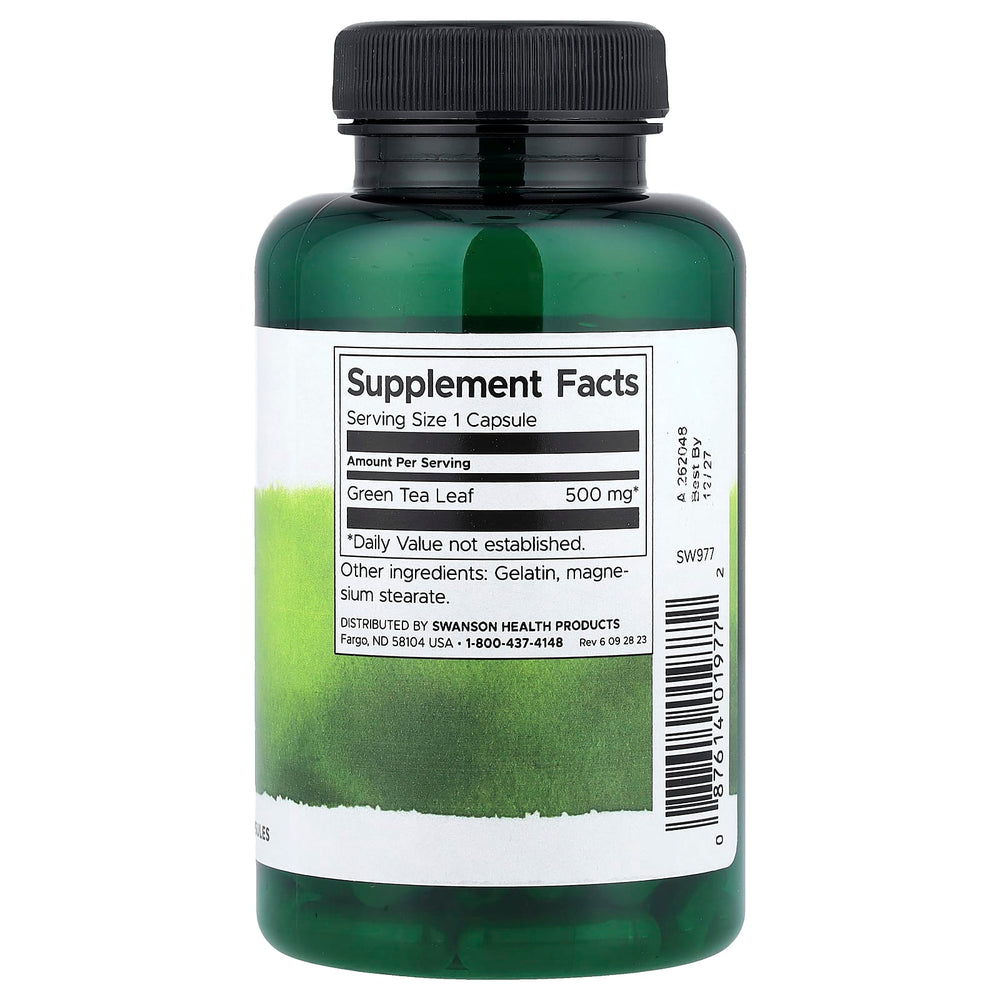 Green Tea 500 mg näringsfakta