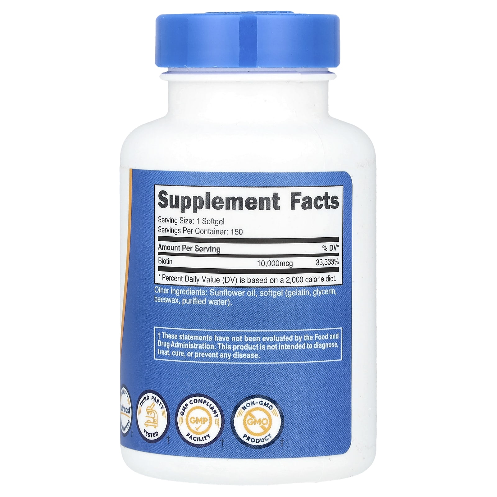 Nutricost - Biotin Vitamin B7 10,000mcg