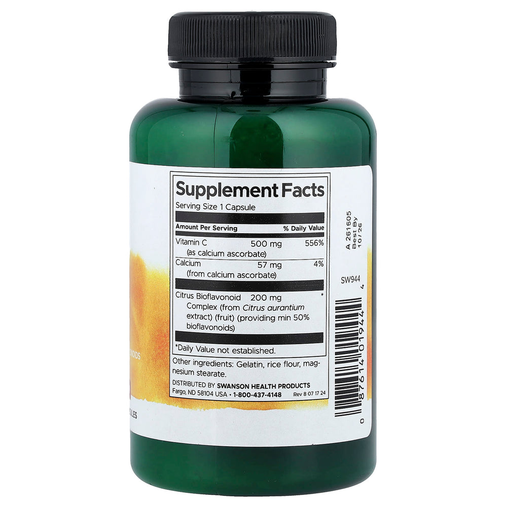 Bufferad Vitamin C med Bioflavonoider dosering information