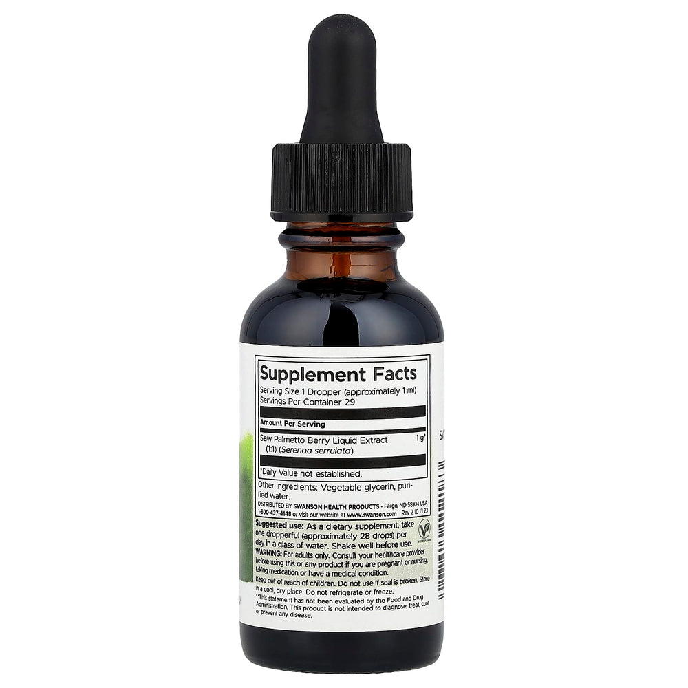 Saw Palmetto Liquid Extract – näringsfakta