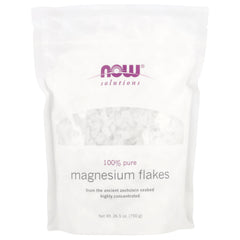 NOW Foods Magnesium Flakes baksida näringsfakta