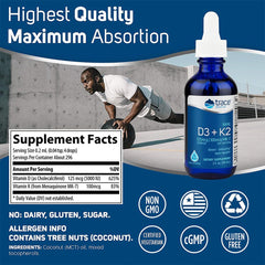 Trace Minerals - Ionic D3 + K2