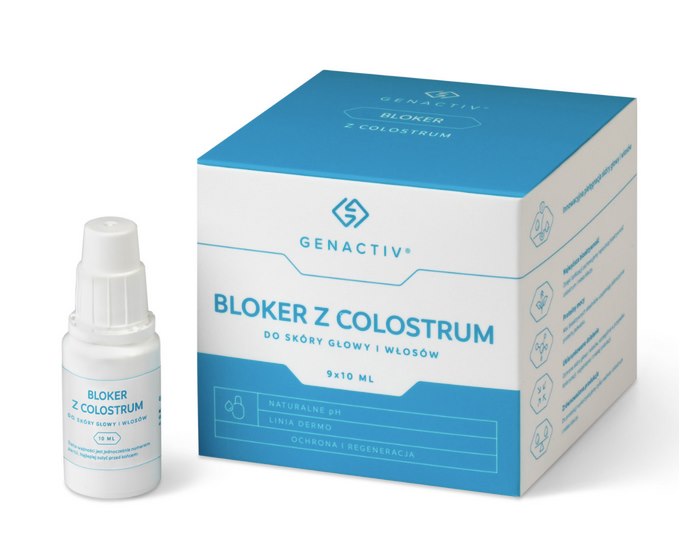 Genactiv - Blocker With Colostrum 9X10ml - Til Hovedbund Og Hår