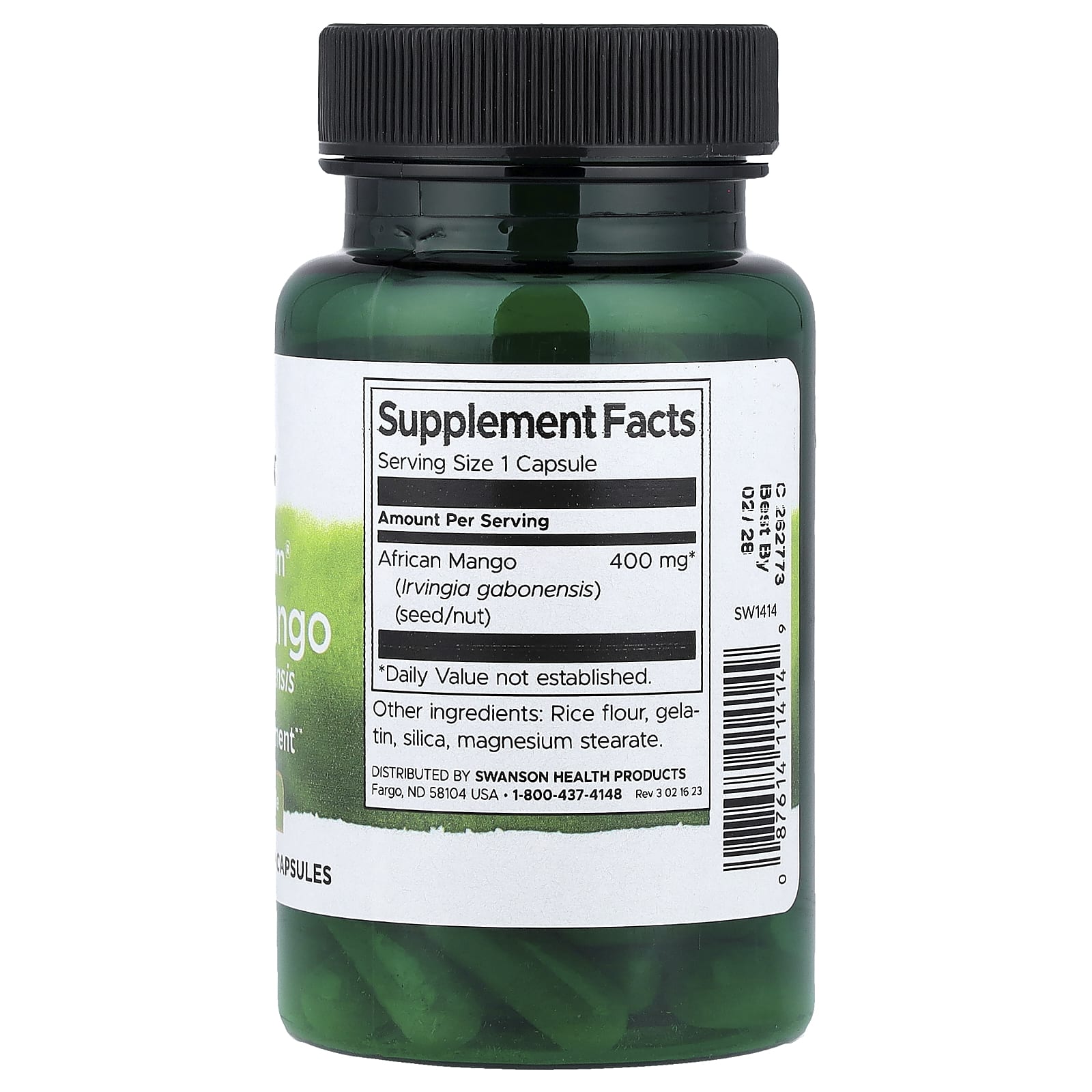 African Mango – Full Spectrum ingredienser etikett