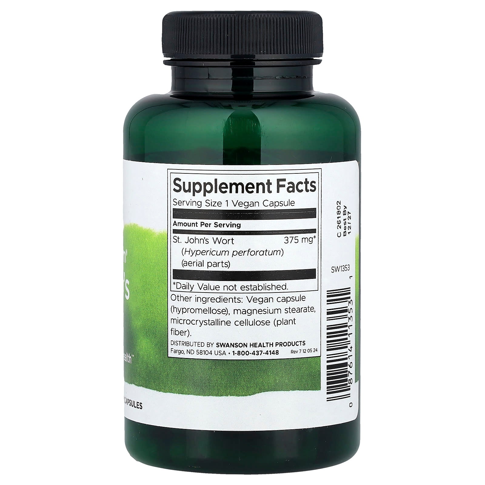 Swanson - Hypericum perforatum - 375mg