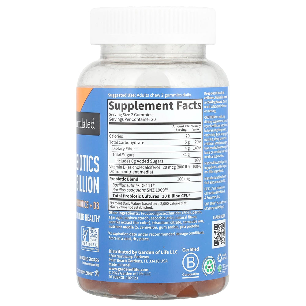 Garden Of Life Probiotics dosering & användning
