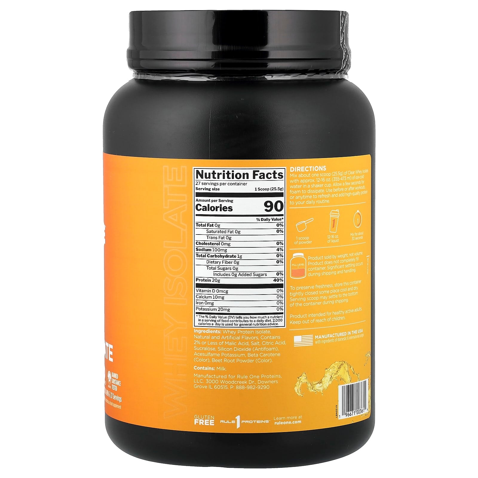 Rule One - Clear Whey Isolate