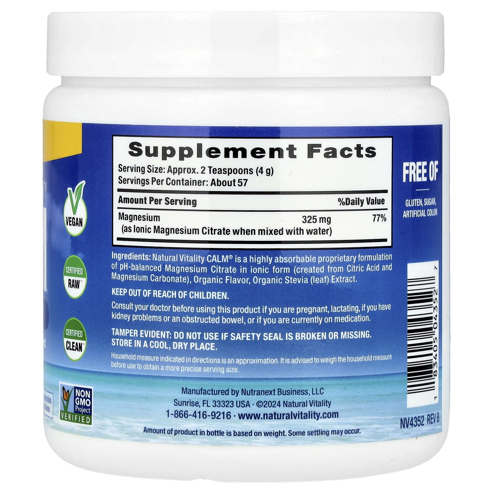 Natural Vitality - Calm Relaxing Drink Mix