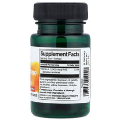 Beta-Karoten Vitamin A ingredienser etikett